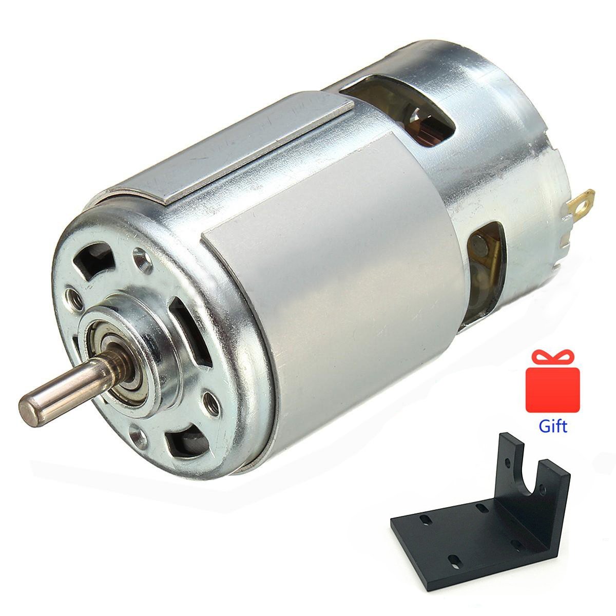 Qianson DC 775 Motor 12V-36V 24V 3500-9000RPM 775 Motor Ball Bearing Large Torque High Power Low Noise DC Motor for Electrical Tools